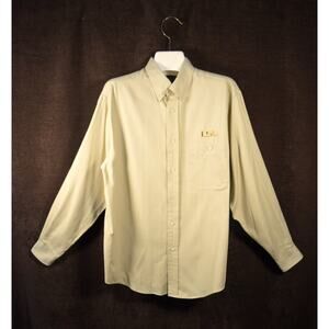 LSU Beige Roundtree & Yorke Dress Shirt Button-up Career Casual Long Sleeve Nice